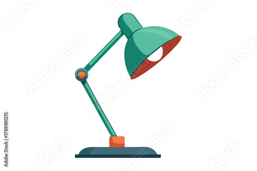 desk lamp on white background