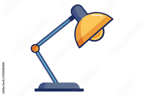 desk lamp on white background