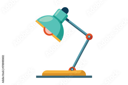 desk lamp on white background