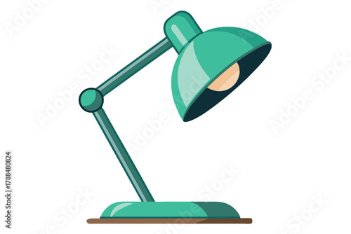 desk lamp on white background
