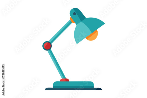 desk lamp on white background