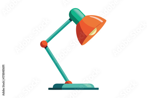desk lamp on white background