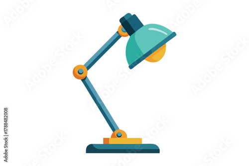 desk lamp on white background