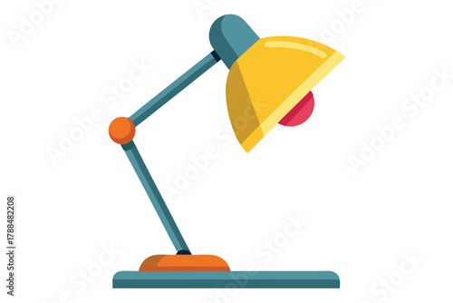 desk lamp on white background