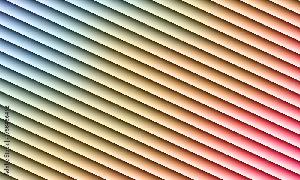 Obraz premium Diagonal Striped Gradient Background with Shadows abstract