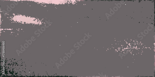 Abstract textured background with subtle pink and green speckles on a muted gray canvas