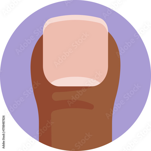 Foot detail representing nail grooming and personal care.