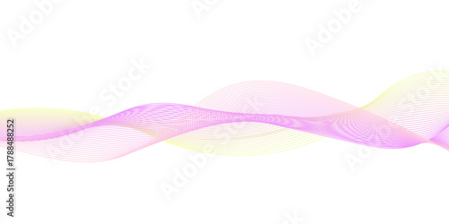Pink yellow gradient wave background design