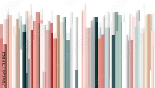 Abstract vector background with elegant vertical stripes in pastel pink, yellow, and blue, creating a modern pattern