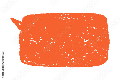 Crayon text box in playful sketch style. Text box chalkboard look for words.