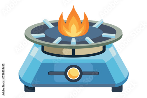 burner on white background