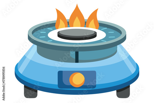 burner on white background