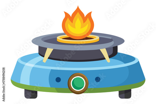 burner on white background