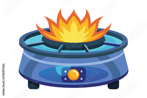 burner on white background