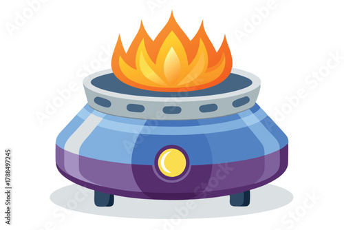 burner on white background