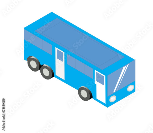bus icon on white background