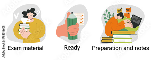 Educational Concept hand drawn illustration.