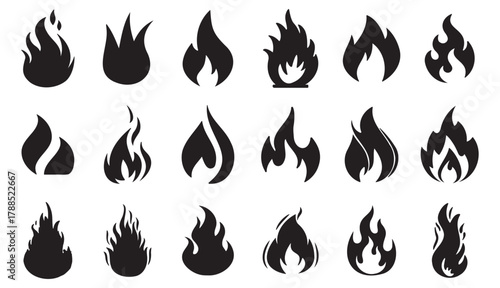 Fire and Flame Icon Set