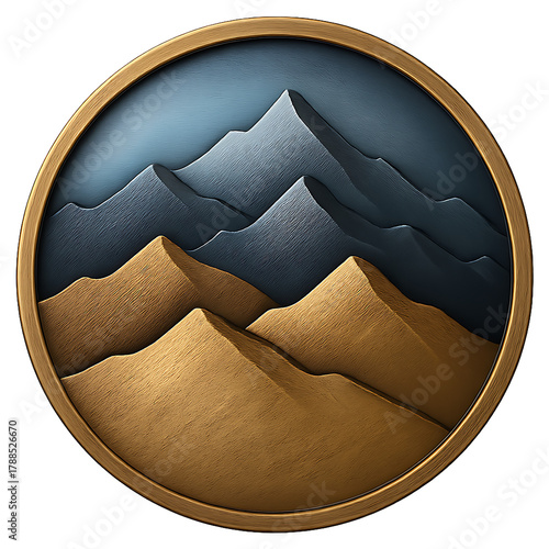 Shiny 3D render of a wooden basket icon sign on a wooden background illustration