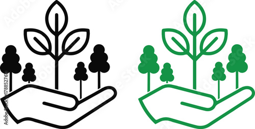 Forest protection icon
