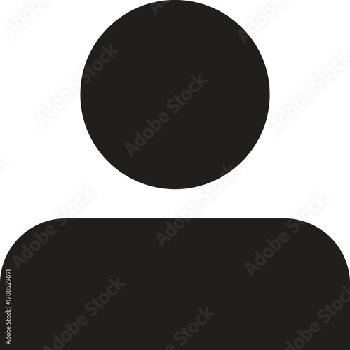 Black user icon