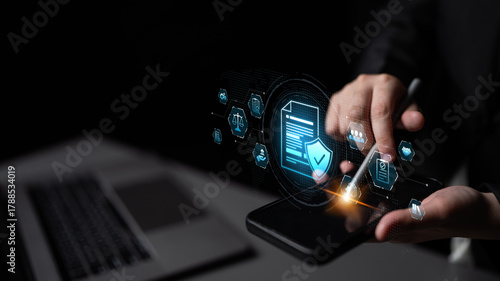 Quadro su tela Compliance ensures alignment with standards, laws, and policies