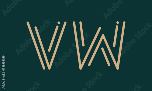 VW V vw initial logo | initial based abstract modern minimal creative logo, vector template image. luxury logotype logo, real estate homie logo. typography logo. initials logo