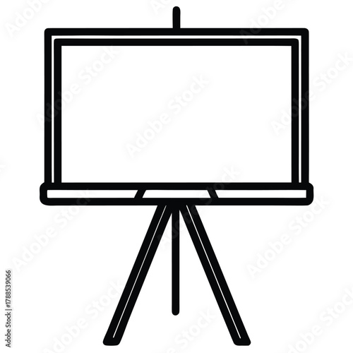 digital whiteboard vector on white