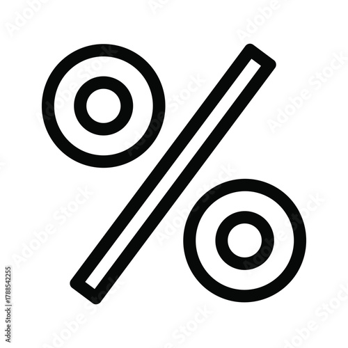 Percentage sign icon