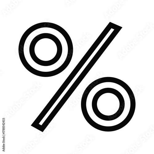 Percentage sign icon