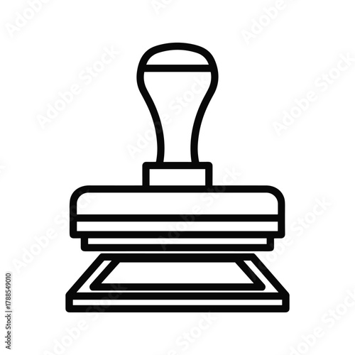 Rubber stamp tool for document approval