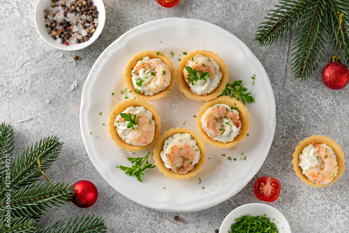 Canvastavla Christmas food