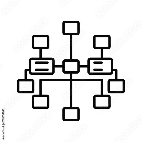 Network diagram icon