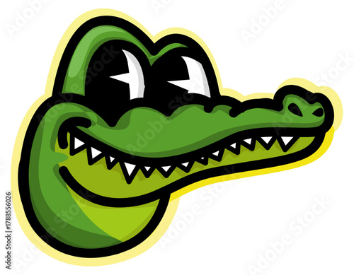 Illustration of a nice crocodile