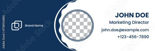 Elegant Corporate Minimal email signature Flat Mail template or email footer and personal Business 