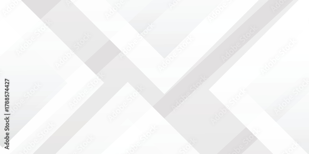 Fototapeta premium Abstract white background with texture pattern, layered geometric triangle shapes, white and grey glossy design,