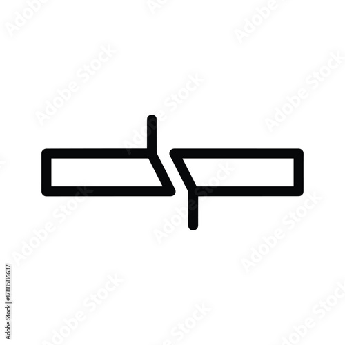 Broken connection symbol