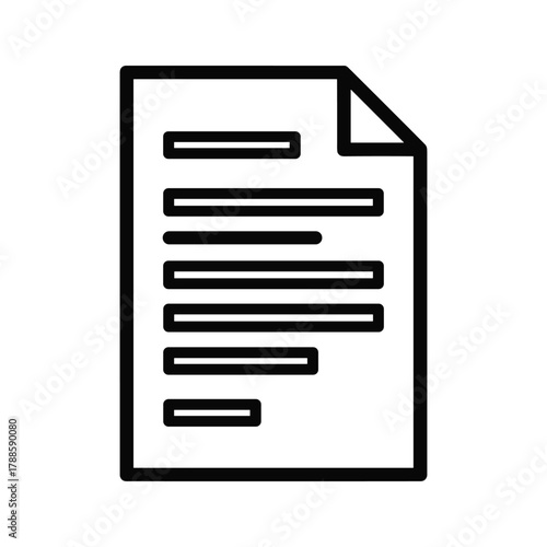 Document with text for business or education