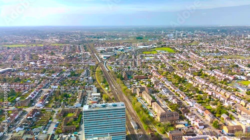 Drone aerial footage of New Malden. New Malden is an area in South West London, England. It is located within the Royal Borough of Kingston upon Thames and the London Borough of Merton.