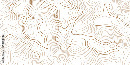 Luxury gold abstract topographic map background with golden lines  texture, wallpaper design for fabric , packaging , web, geographic grid map vector illustration.