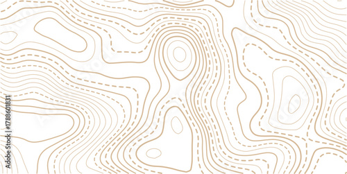 Topographic map background. Geographic line map with elevation assignments.Topographic map ,abstract height lines on white background ,vector.