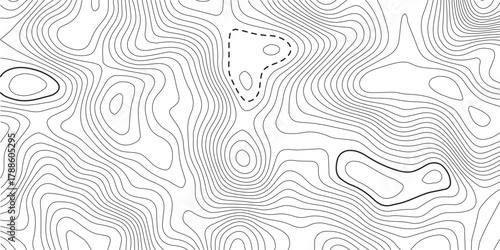 topographic line contour map background, Topographic map and landscape terrain texture grid.Topography background. Vector banner. Topo,
