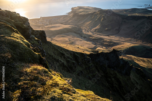 Sunset over the east coast of the Isle of Skye in Scotland