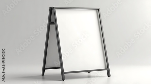 Blank sandwich board mockup for design presentation
