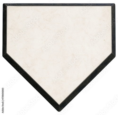 Rubber Home Plate Base Distinctive Pentagon Shape Sports
