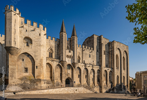 The Palace of the Popes (Palais des Pape) in Avignon, Provence, France