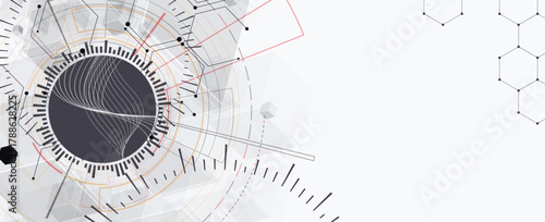 Technology concept background and network security