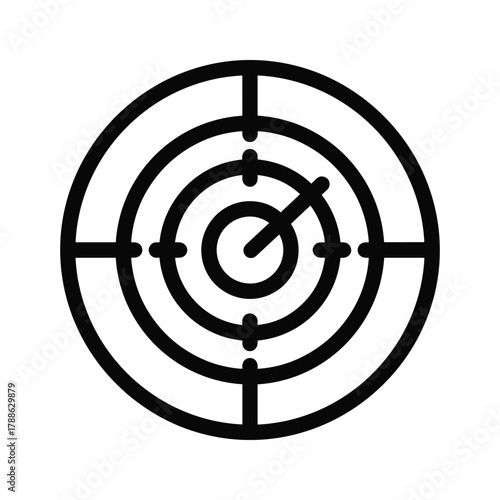 Target icon with concentric circles