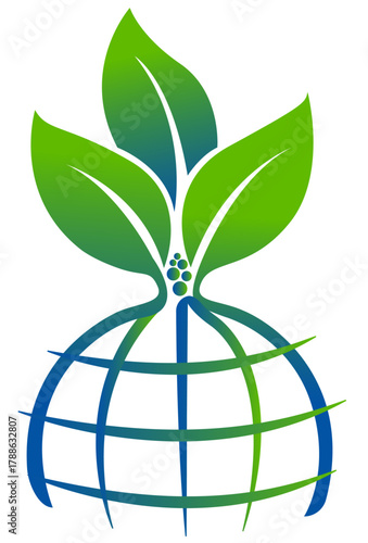 Global Sustainability Growth logo with isolated background