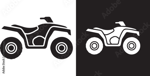 atv symbol dual color contrast black on white white on black